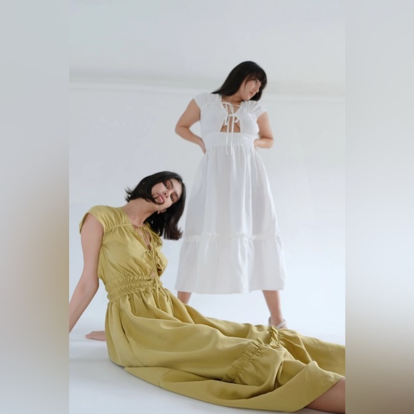 🫒Winona🫒 Boho Dress / Olive / Size L - Picture 5 of 11